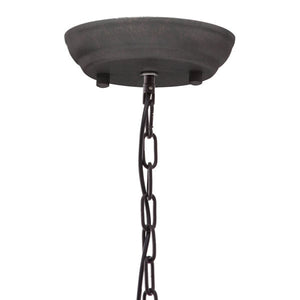 30.7" X 30.7" X 90.5" Large Rustic Metal Ceiling Lamp