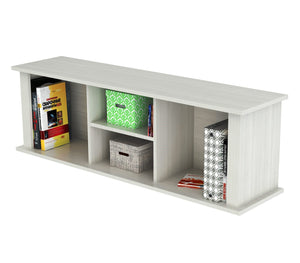 15" White Melamine and Engineered Wood Wall Mounted Hutch