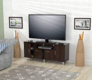 24" Modern Espresso Melamine and Engineered Wood TV Stand