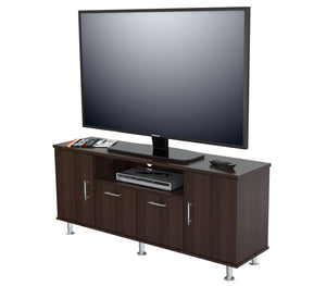 24" Modern Espresso Melamine and Engineered Wood TV Stand