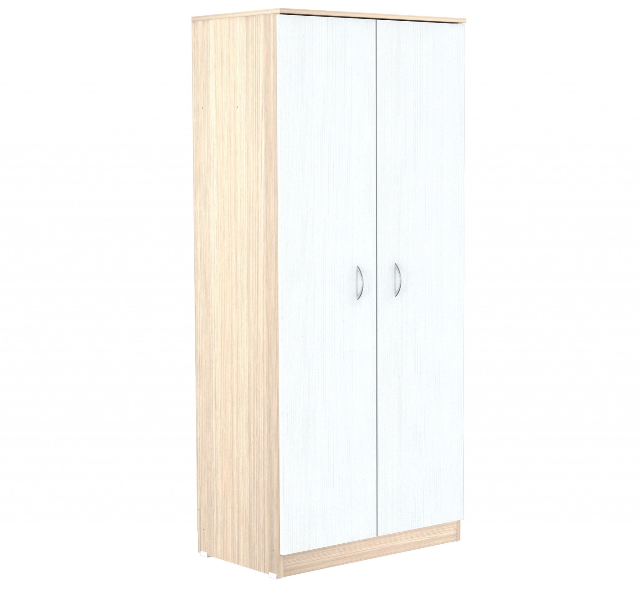 70.9 White Solid Composite Wood Armoire