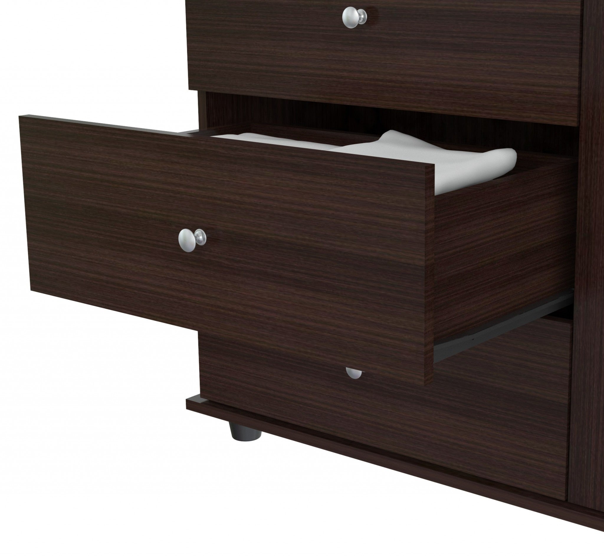 47.2" Espresso Solid Composite Wood Dresser