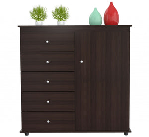 47.2" Espresso Solid Composite Wood Dresser