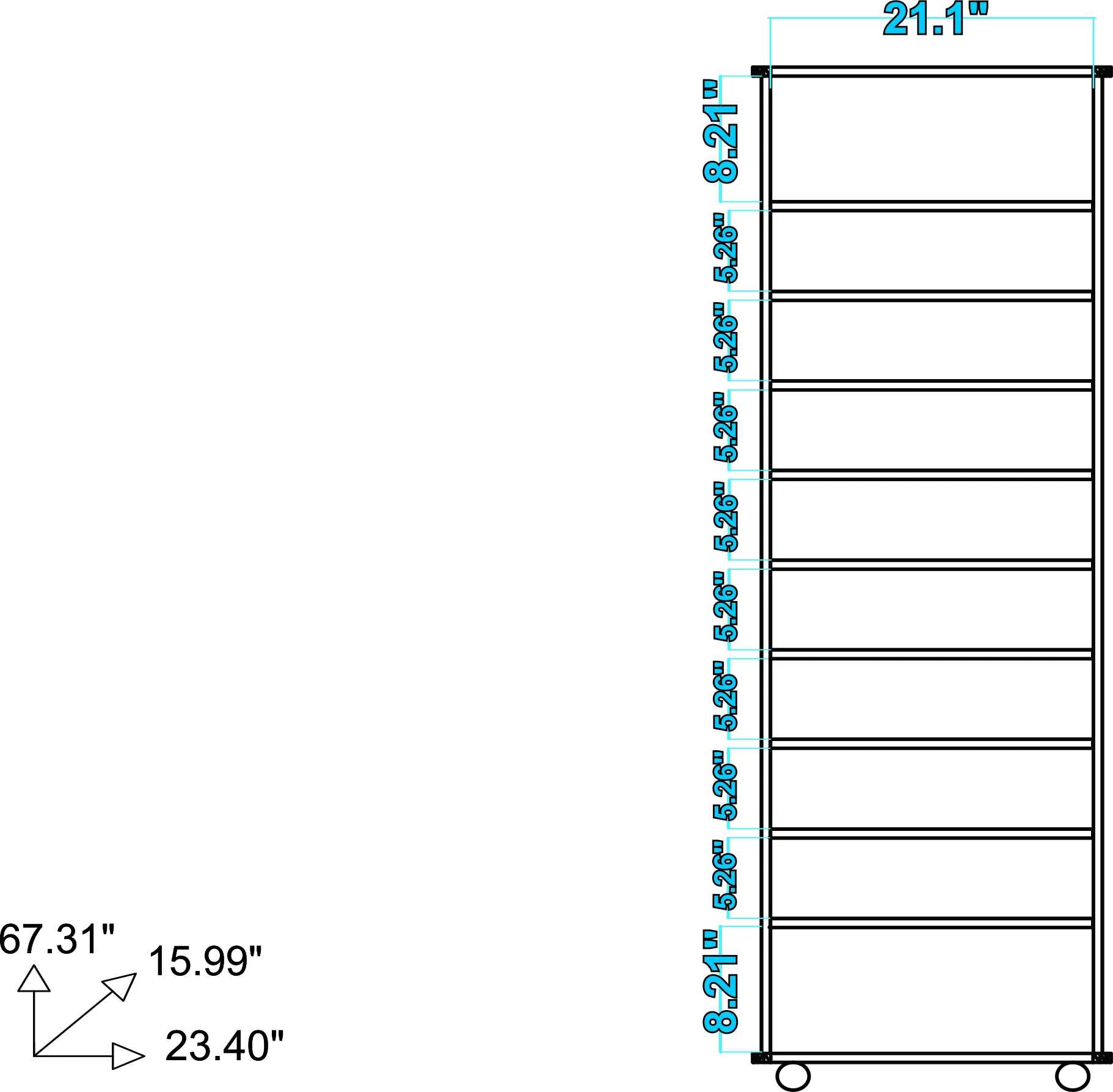 White Shoe Closet with 10 Shelves