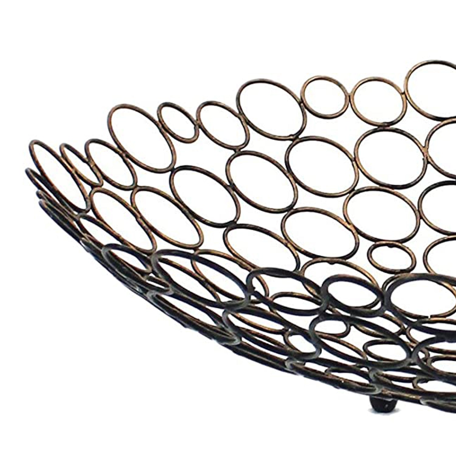 18.5" x 18.5" x 4.5" Bronze Decorative Metal  Tray