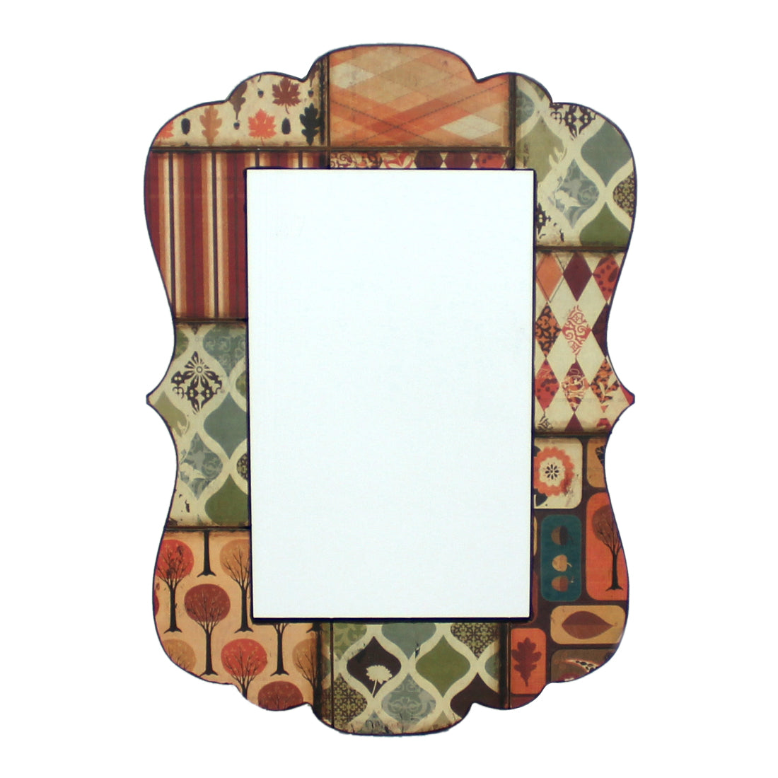 0.24" x 27.17" x 18.9" Multi Color Vintage Decorative Dressing  Mirror