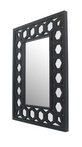 40" x 30" x 2" Black, Vintage, Dressing - Mirror