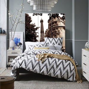 1" x 48" x 72" Multi Color Wood Canvas Paris  Screen