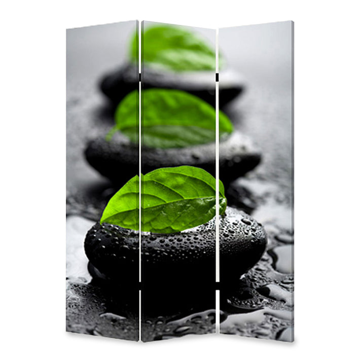 1" x 48" x 72" Multi Color Wood Canvas Spa  Screen