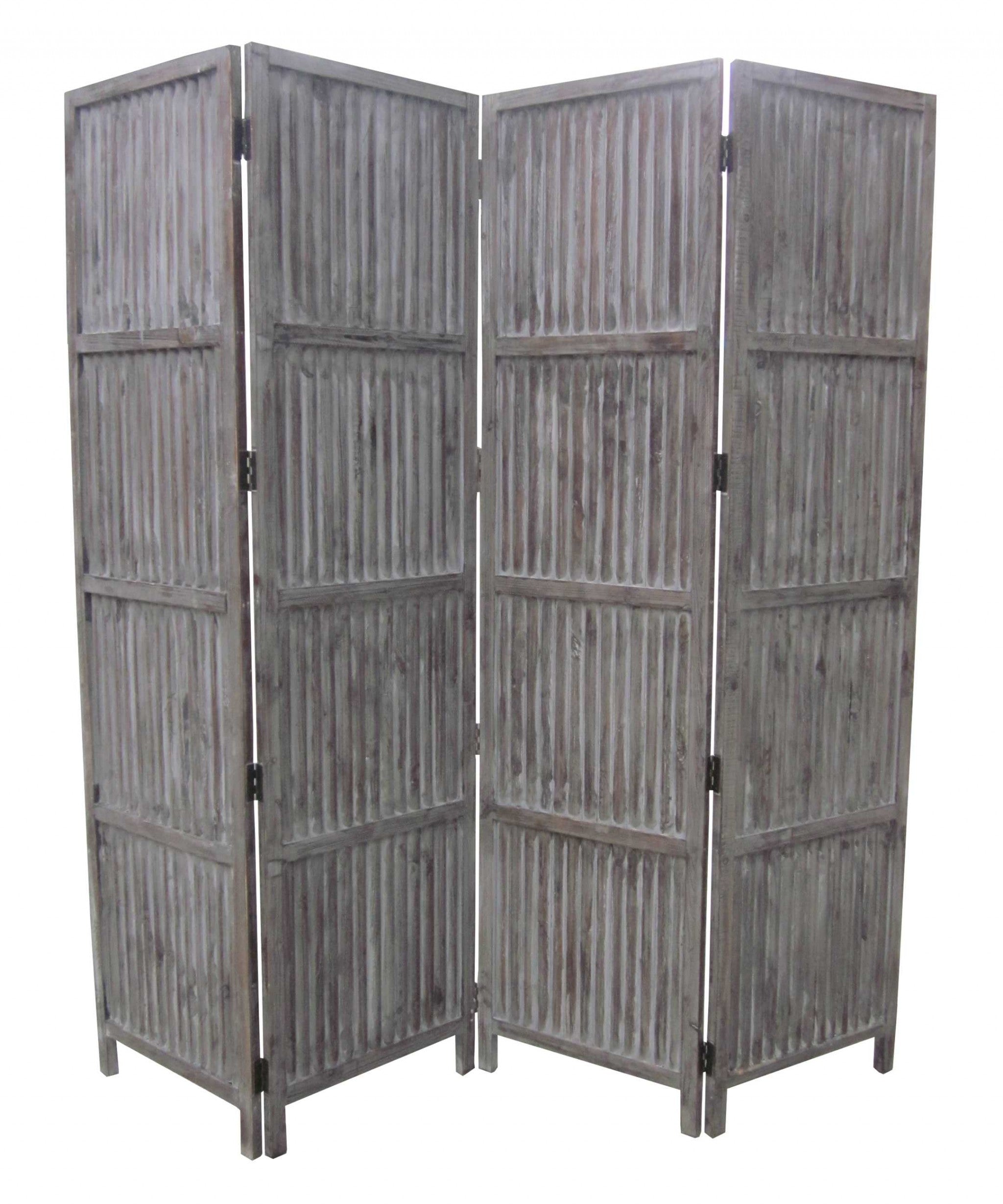 1" x 84" x 84" Brown Wood Screen