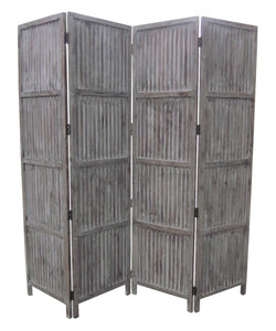 1" x 84" x 84" Brown Wood Screen