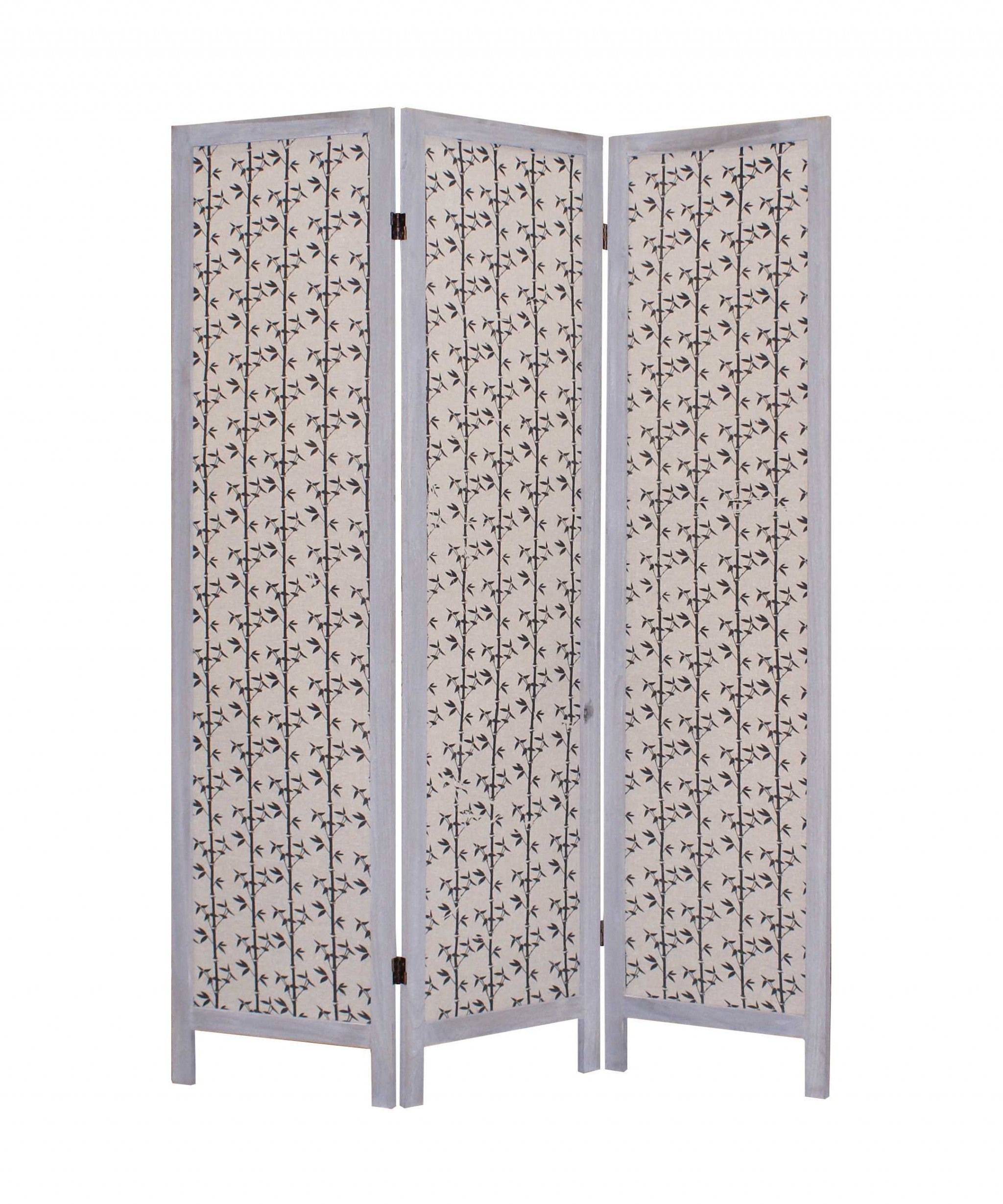 1" x 48" x 67" Mult-Color, Wood & Fabric - Screen