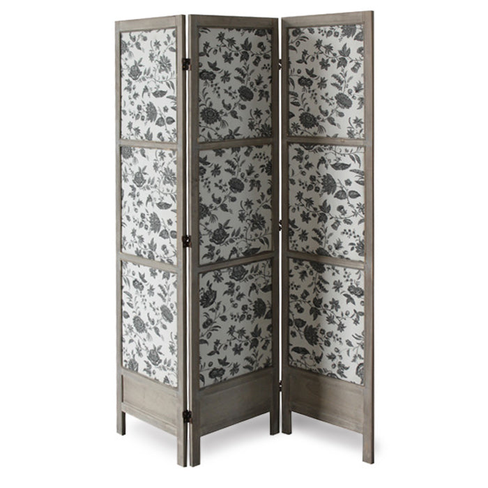 1" x 48" x 67" Mult-Color, Wood & Fabric - Screen