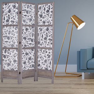 1" x 48" x 67" Mult-Color, Wood & Fabric - Screen