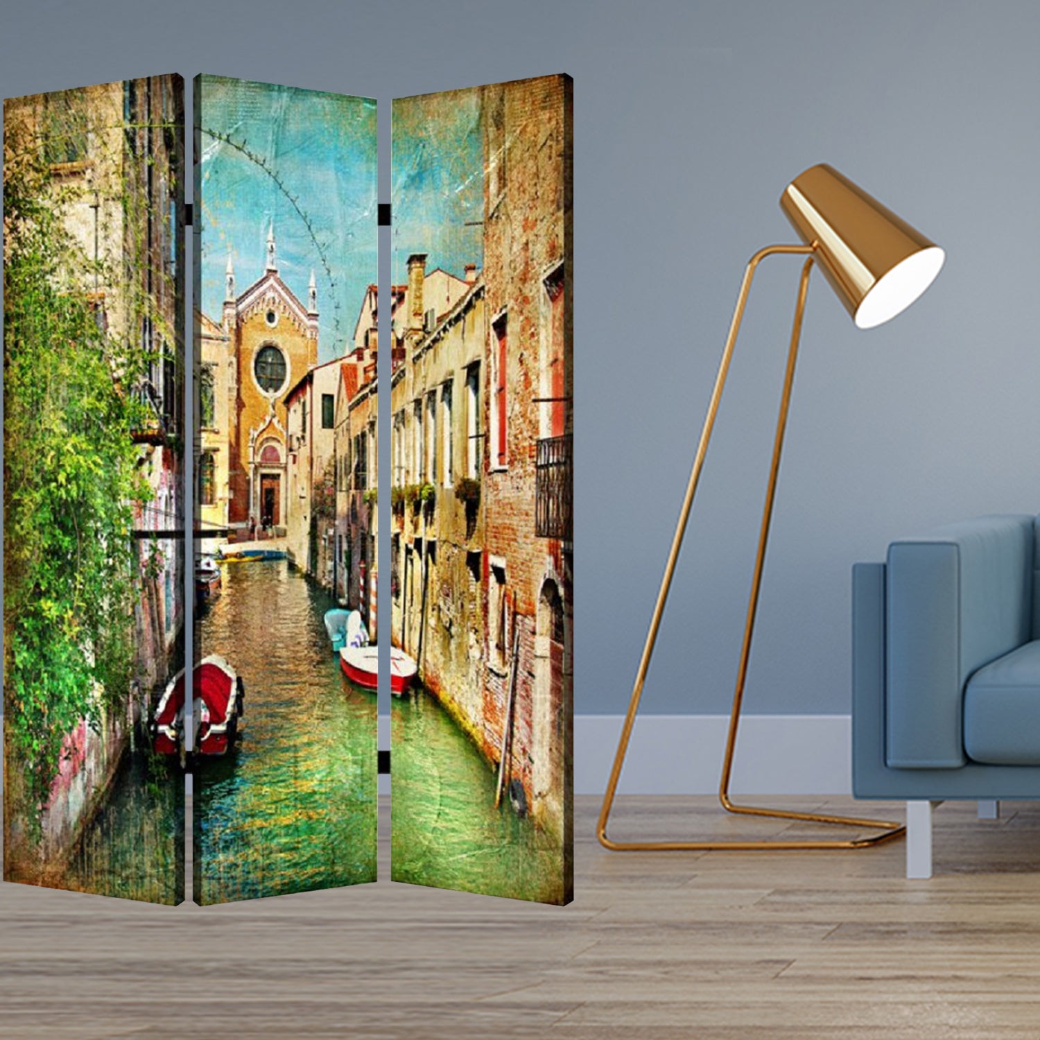 1" x 48" x 72" Multi Color Passage Screen