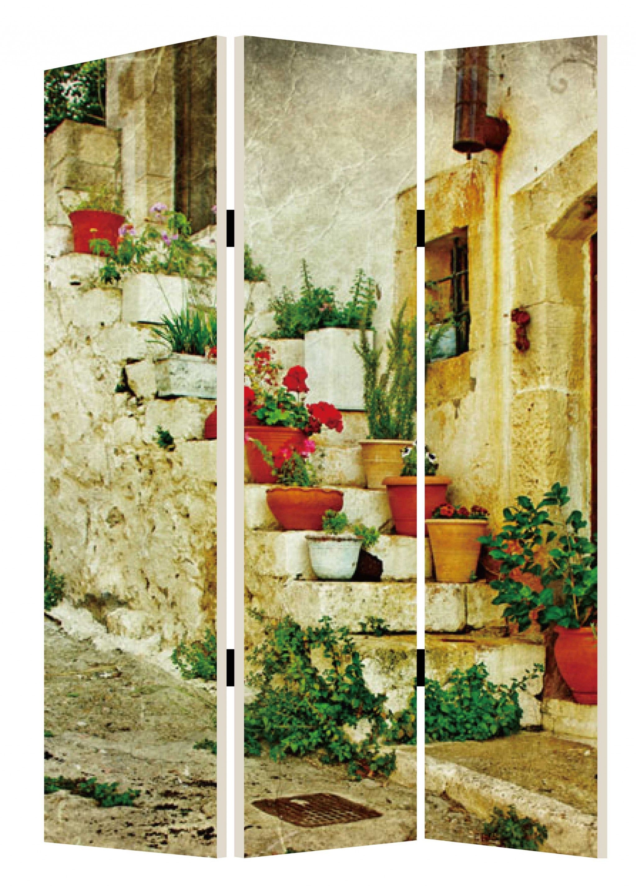 1" x 48" x 72" Multi Color Spanish Tidings  Screen