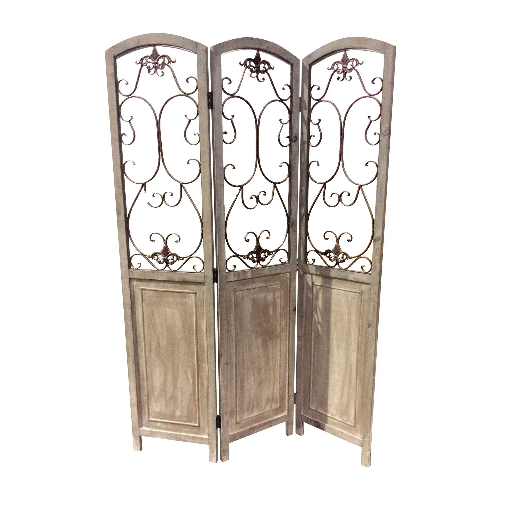 1" x 68" x 48" Brown Wood  Screen