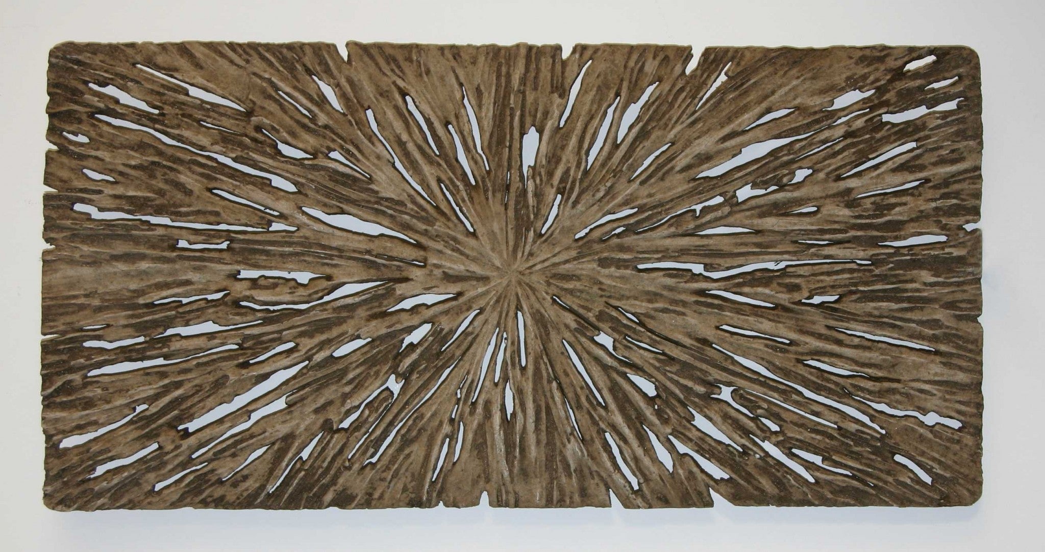 1" x 12" x 24" Brown Long Square Rotten Wood  Wall Decor