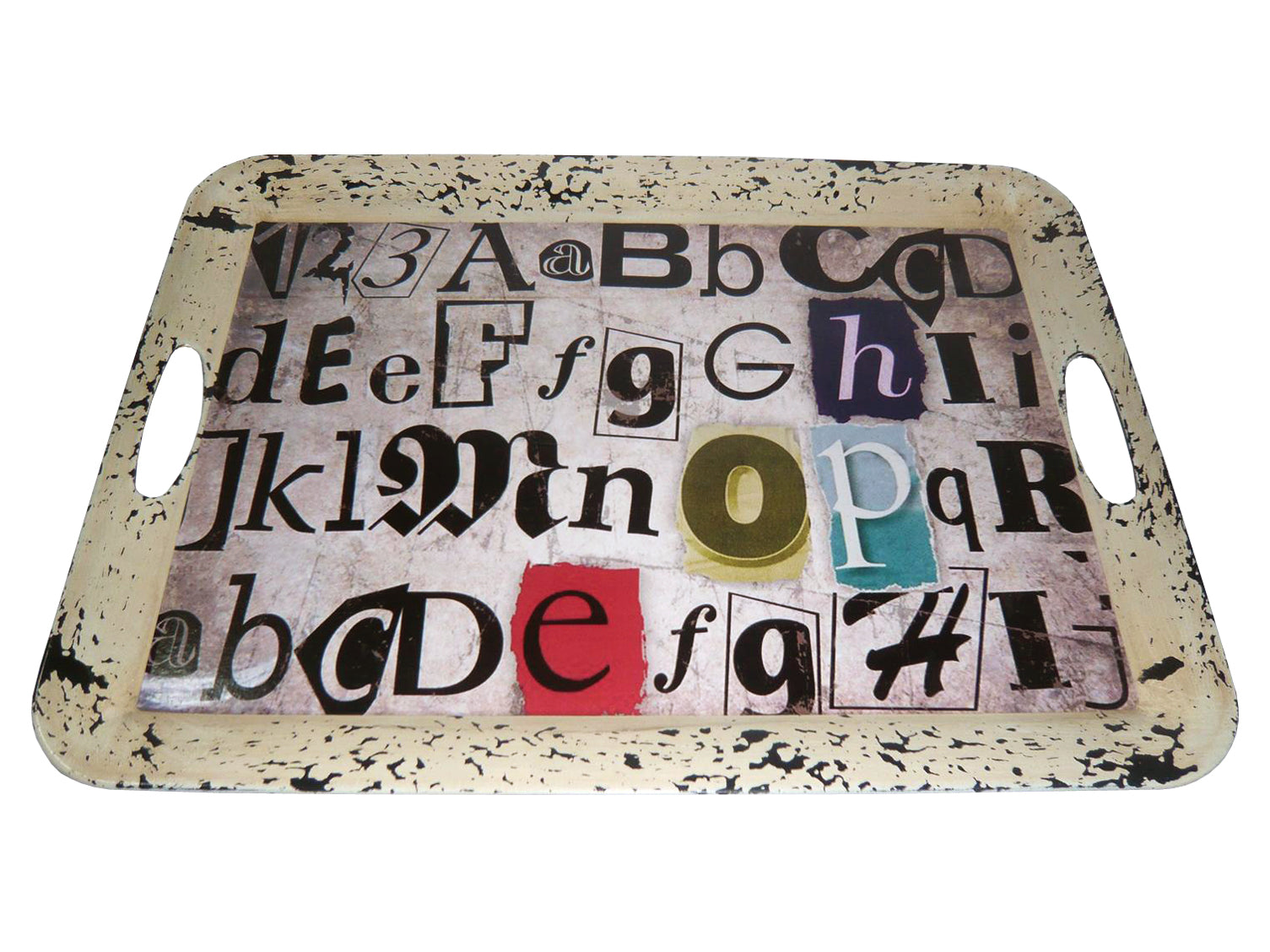 1" x 20" x 15" Multi Color Metal  Inspiration Tray