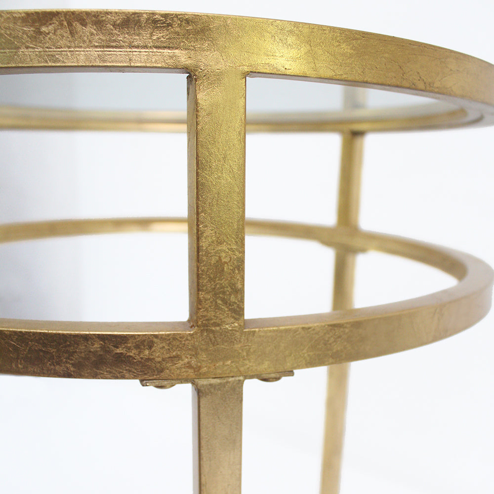 20" x 20" x 24" Gold, Minimalist - Coffee Table