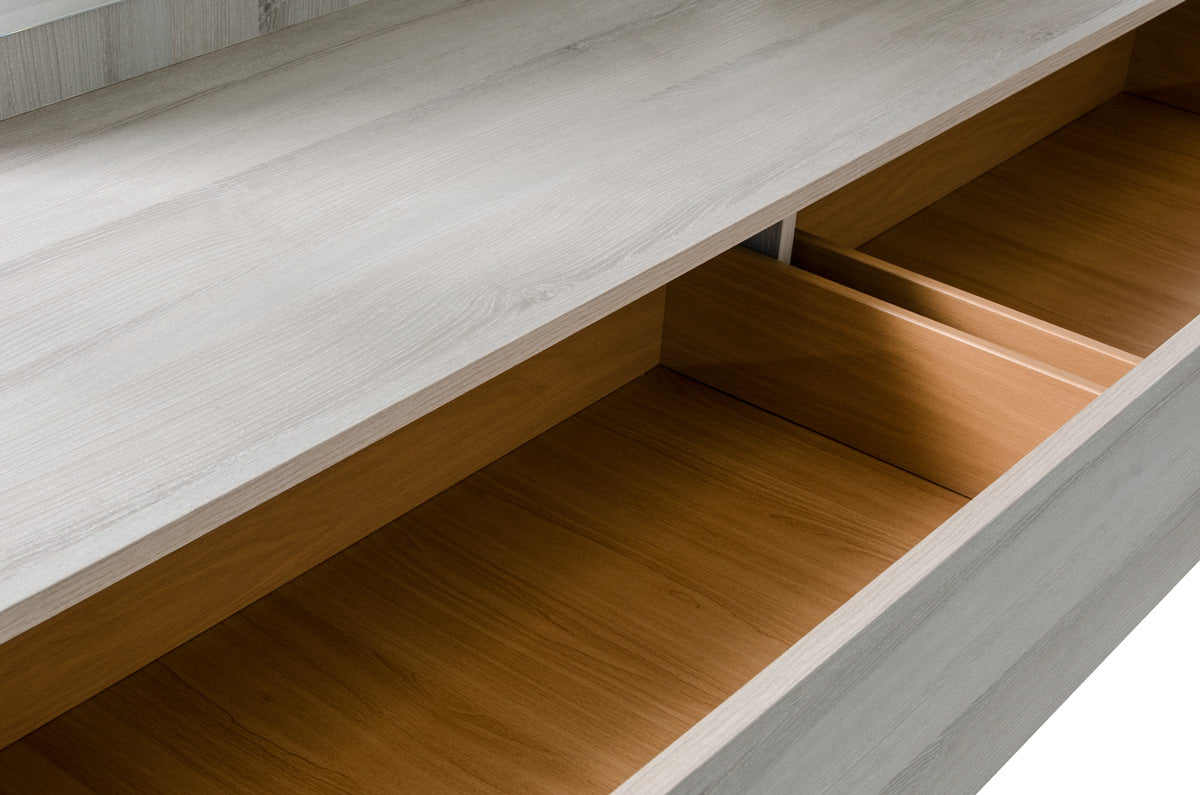 30" Grey Veneer and MDF Dresser