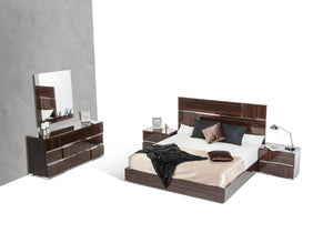 39" Ebony MDF  Veneer  and Glass Mirror
