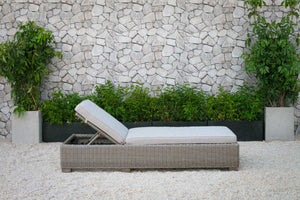 Outdoor Wicker Sunbed