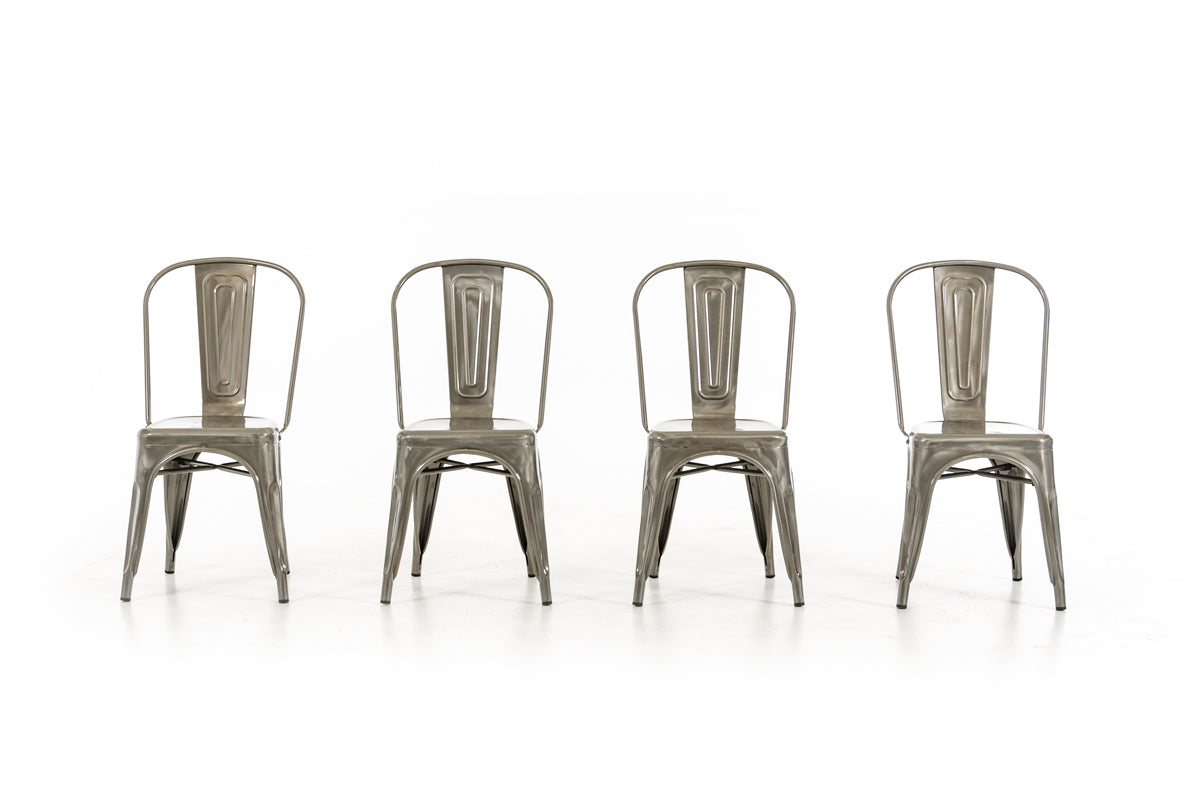 Two 33" Steel Side Chairs