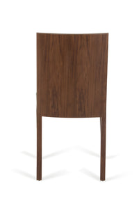 35" Tobacco Wood and Beige Fabric Desk Chair