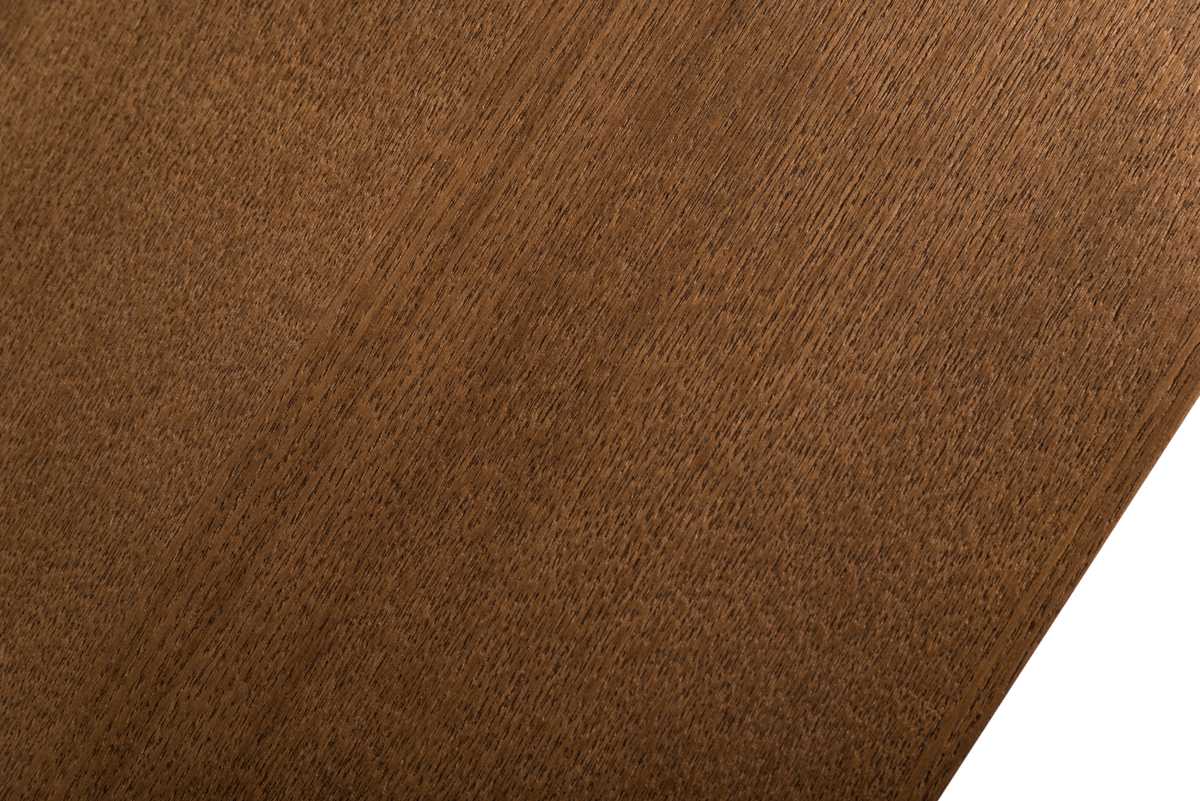 30" Walnut Wood and Stainless Steel Dining Table