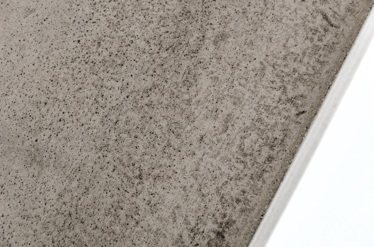 30" Concrete and Stainless Steel Dining Table