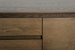 34" Tobacco Wood and Veneer Buffet