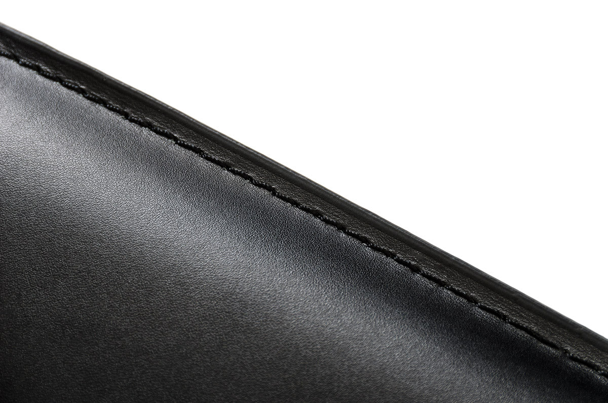 41" Black Eco-Leather and Steel Bar Stool
