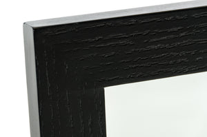 20" Black MDF and Glass Mirror