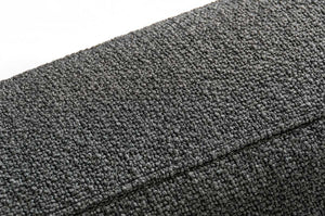34" Grey Fabric  Foam  and Wood Sectional Sofa