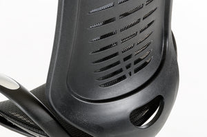 41" Black Plastic and Steel Office Chair