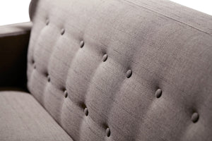 32" Plastic  Foam  Wood  and Fabric Sofa and Ottoman Set
