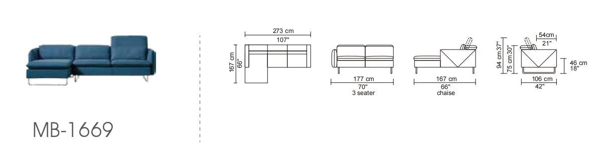 37" Blue Fabric  Foam  Wood  and Steel Sectional Sofa
