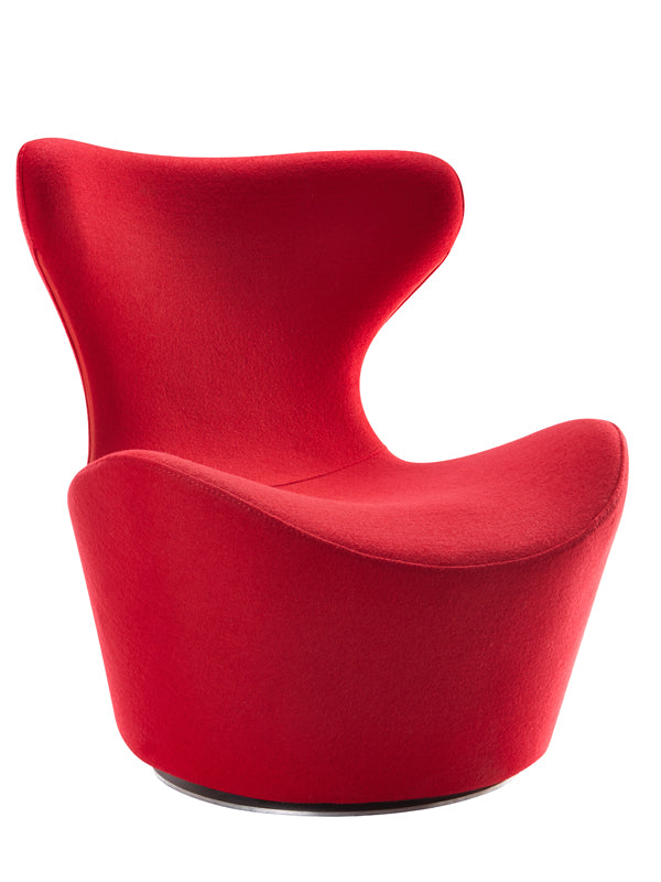 31" Red Fabric  Polyester  and Wood Accent Chair