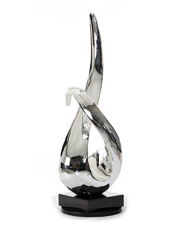 33" Silver Rotatory Sculpture