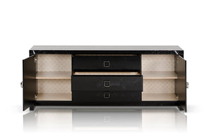 28" Black Crocodile MDF Dresser