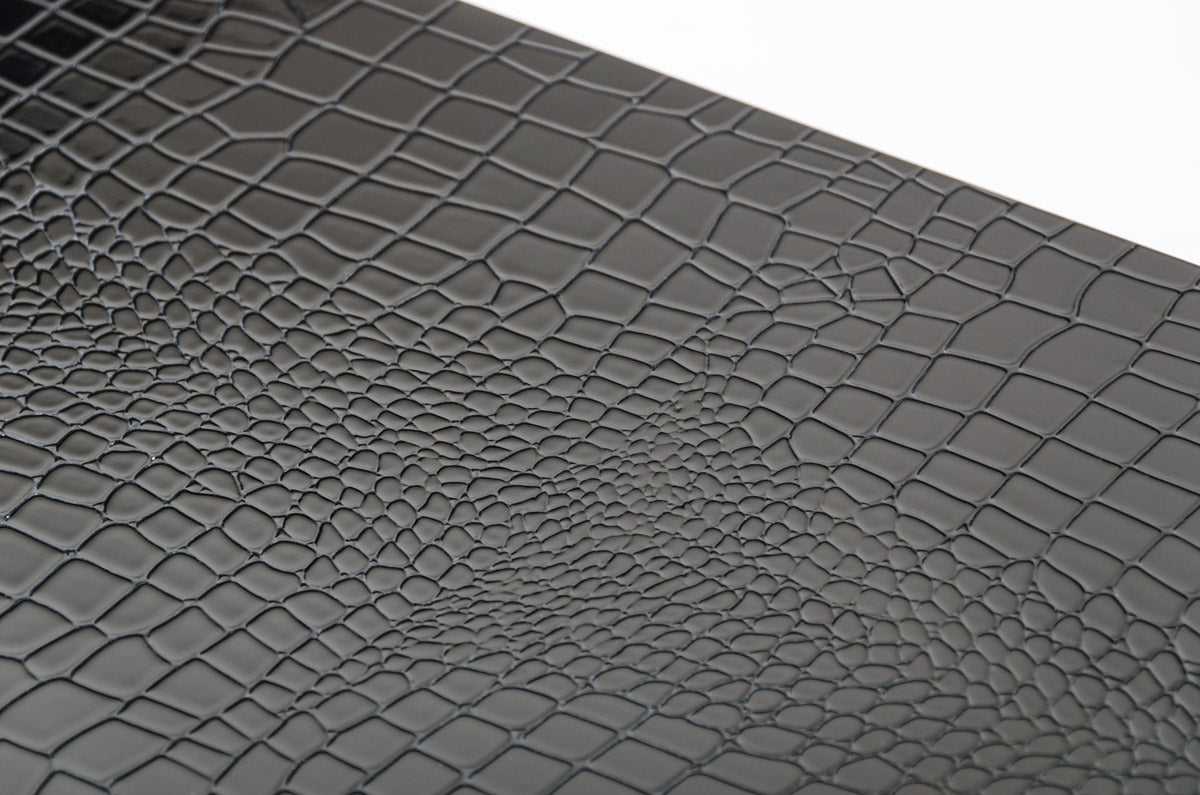 21" Black Crocodile MDF and Steel Desk
