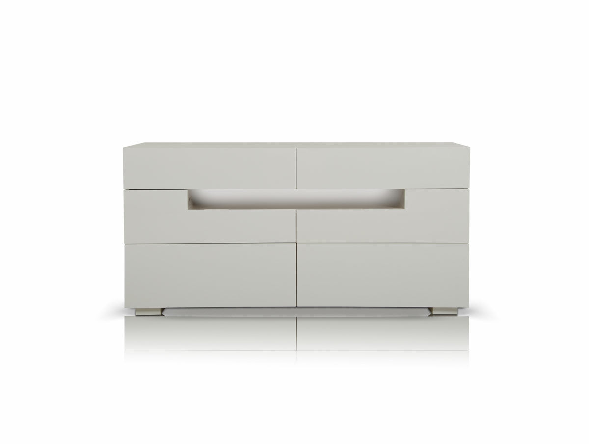 28" White MDF Dresser