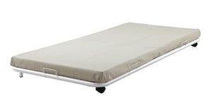 73" X 39" X 4" Twin White Metal Tube Rollout Trundle
