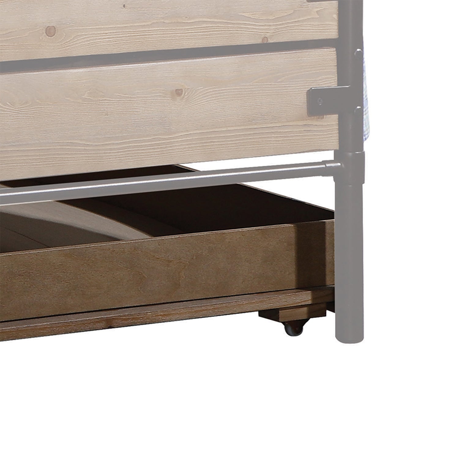 75" X 40" X 10" Twin Antique Oak Pine Wood  Trundle