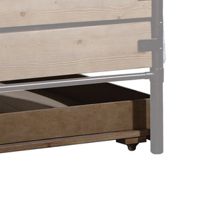 75" X 40" X 10" Twin Antique Oak Pine Wood  Trundle