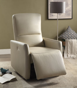 28" X 37" X 40" Beige Leather-Aire Power Motion Recliner