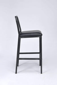 20" X 19" X 41" 2pc Black And Antique Black Bar Chair