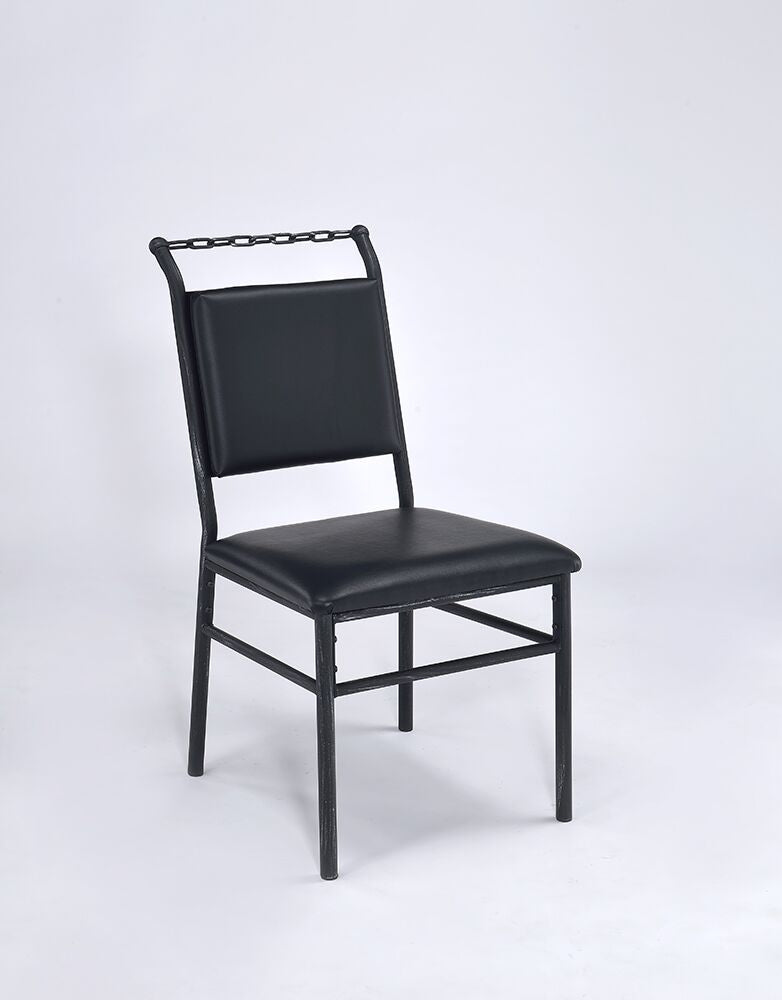 20"X 19" X 41" Black Chain Design Chair