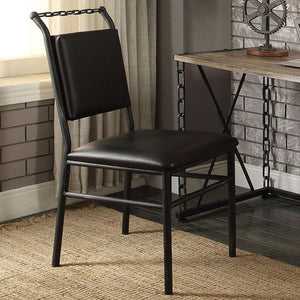 20"X 19" X 41" Black Chain Design Chair
